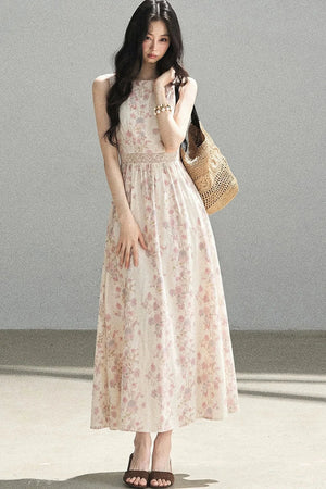 Sleeveless Floral Dress