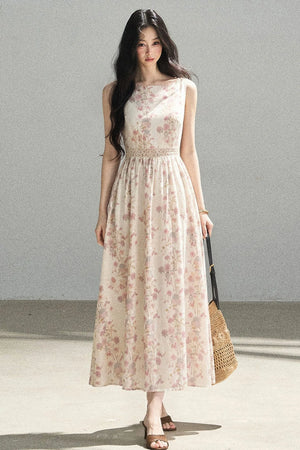 Sleeveless Floral Dress