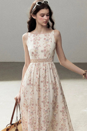 Sleeveless Floral Dress
