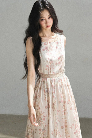 Sleeveless Floral Dress