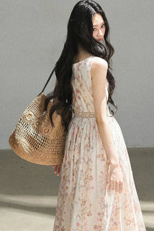 Sleeveless Floral Dress