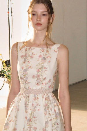 Sleeveless Floral Dress