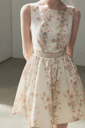 Sleeveless Floral Dress
