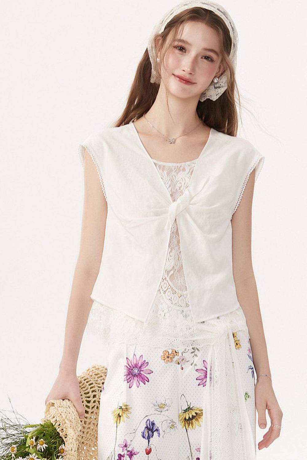 Sleeveless Linen Blouse
