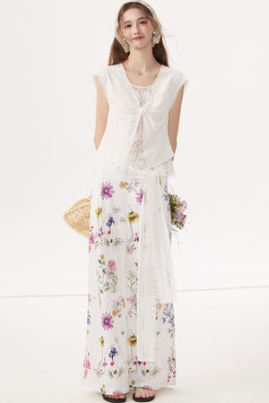 Sleeveless Linen Blouse