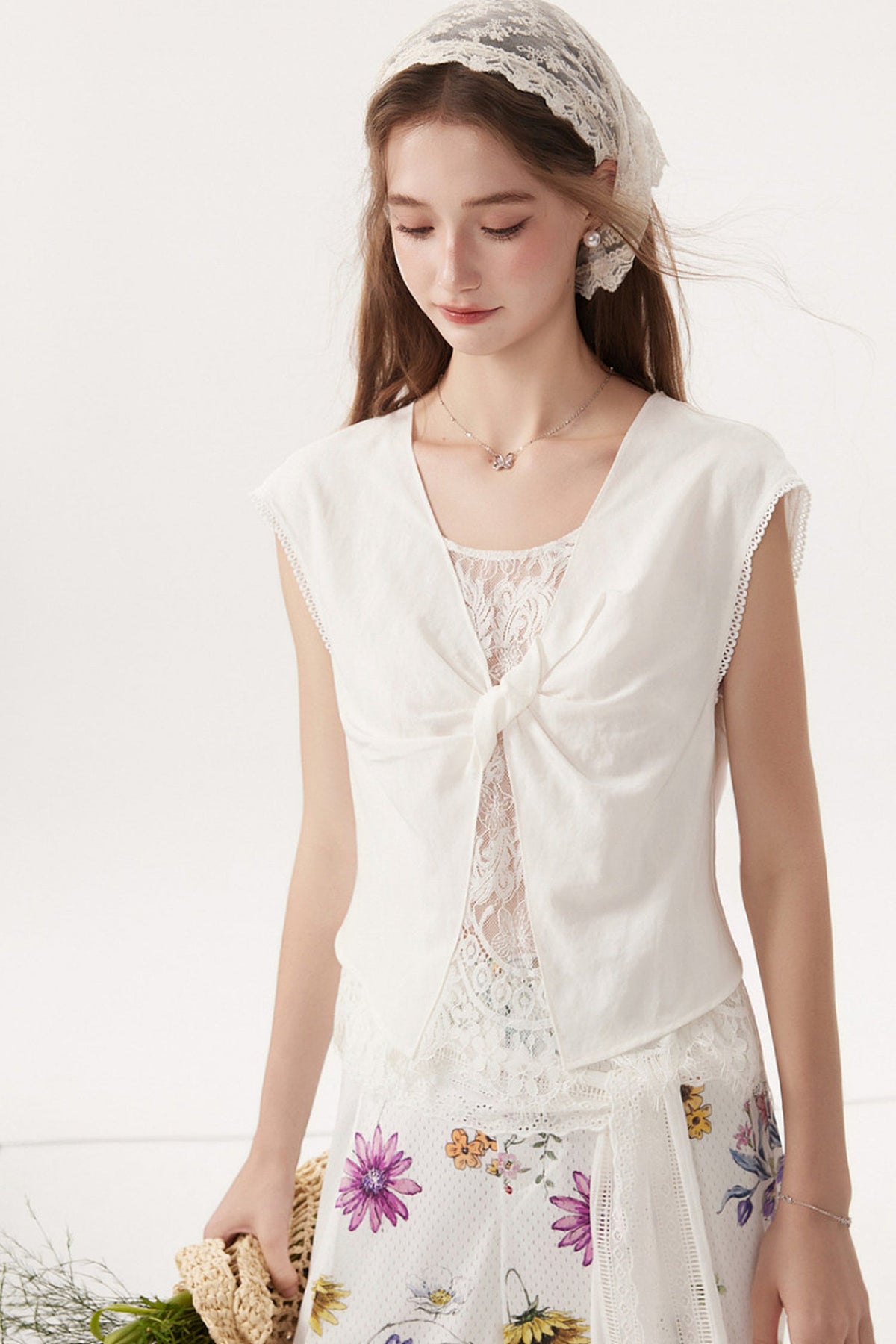 Sleeveless Linen Blouse