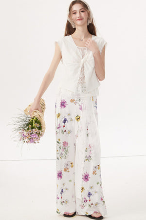 Sleeveless Linen Blouse
