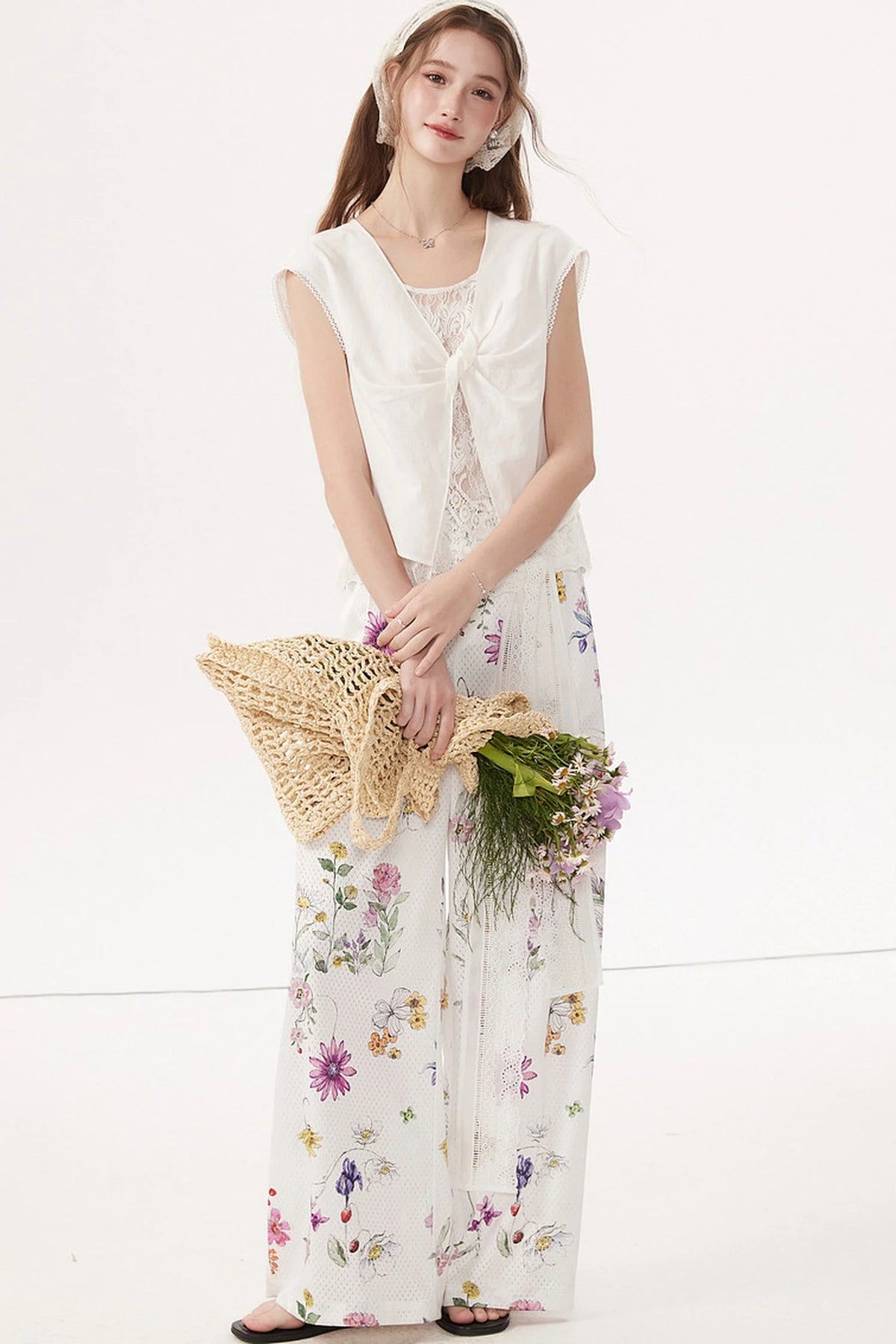 Sleeveless Linen Blouse