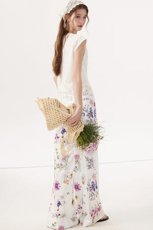 Sleeveless Linen Blouse
