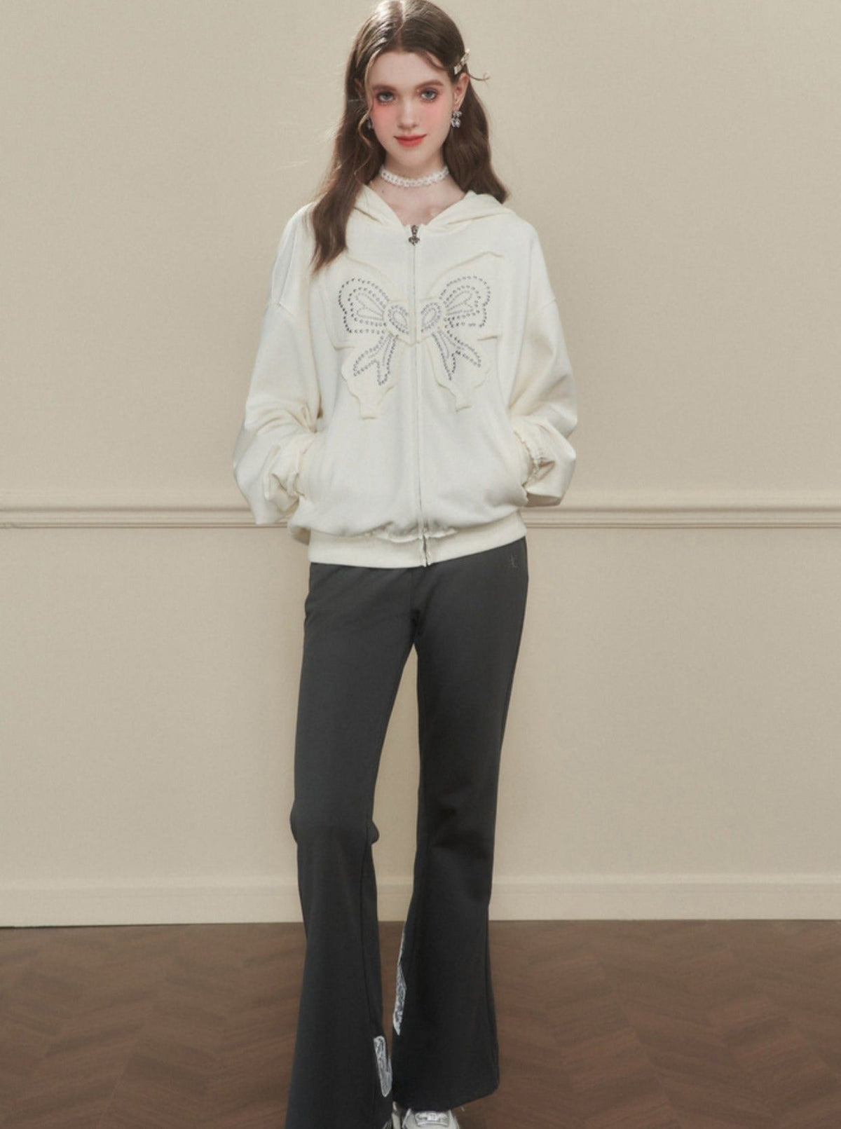 Slim Bootcut Track Pants
