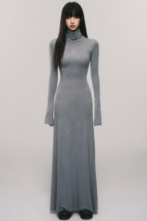 Slim Fit Bell Sleeve Midi Dress