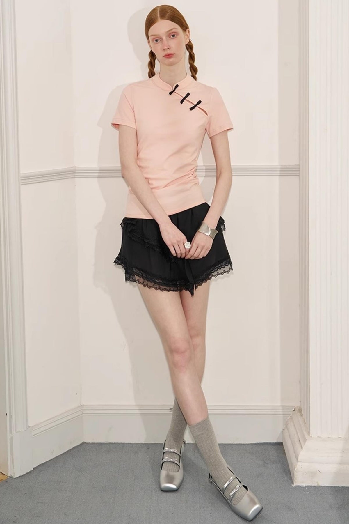 Slim Fit Colorblock Top