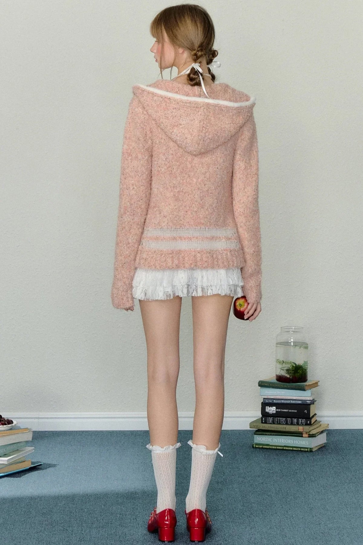 Slim Fit Hooded Knit Sweater