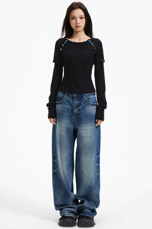 Slim-Fit Knit Top