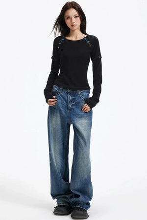 Slim-Fit Knit Top
