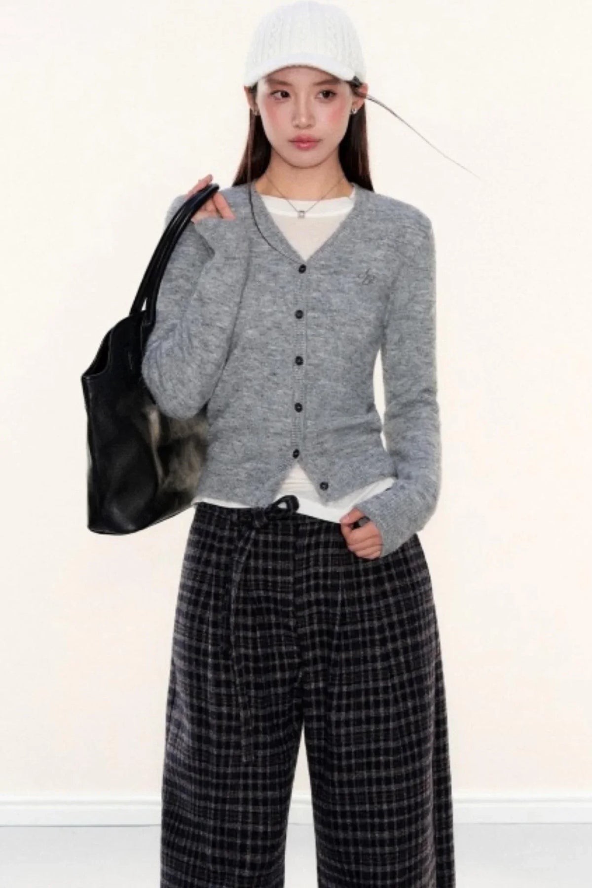 Slim-Fit Knitted Cardigan
