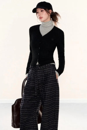 Slim-Fit Knitted Cardigan