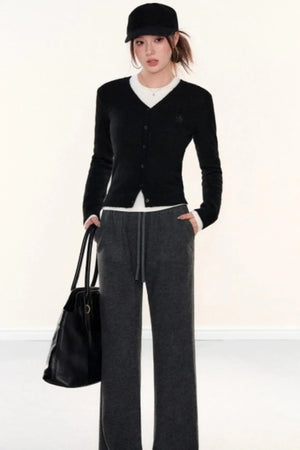 Slim-Fit Knitted Cardigan