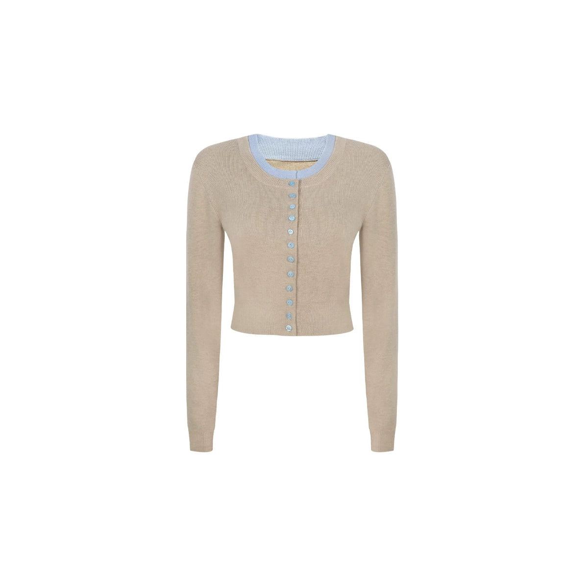 Slim-Fit Knitted Cardigan Set-Up