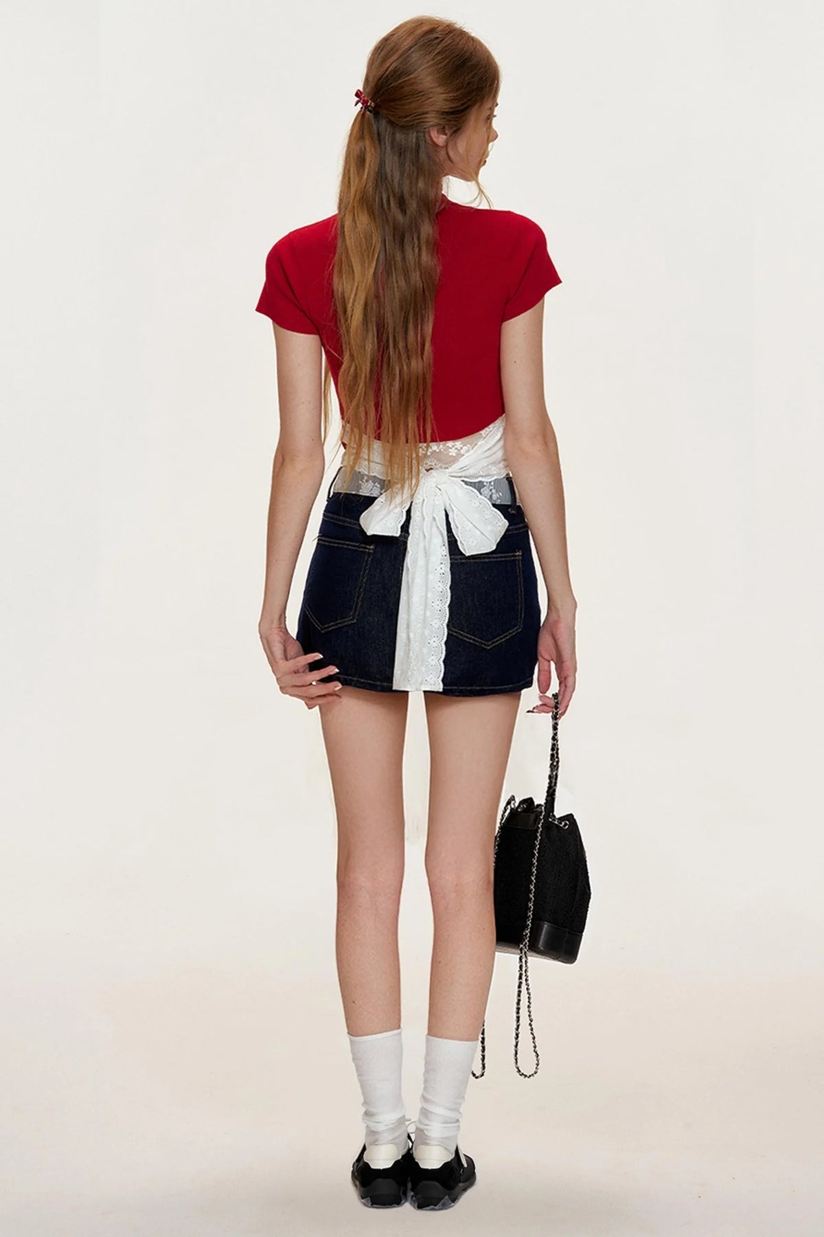 Slim-Fit Knitted Short-Sleeved T-Shirt