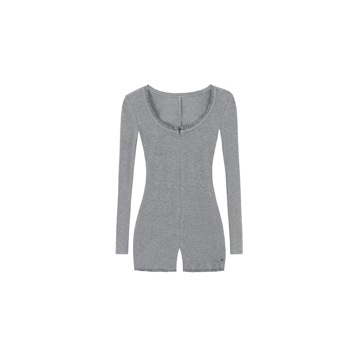 Slim Fit Long-Sleeve Jumpsuit