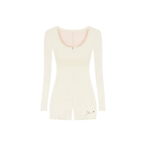 Slim Fit Long-Sleeve Jumpsuit