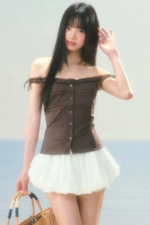 Slim-Fit Patchwork Tank Top Set-Up