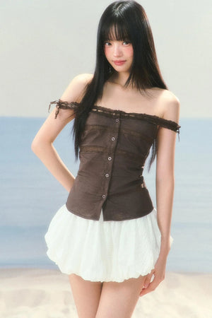 Slim-Fit Patchwork Tank Top Set-Up