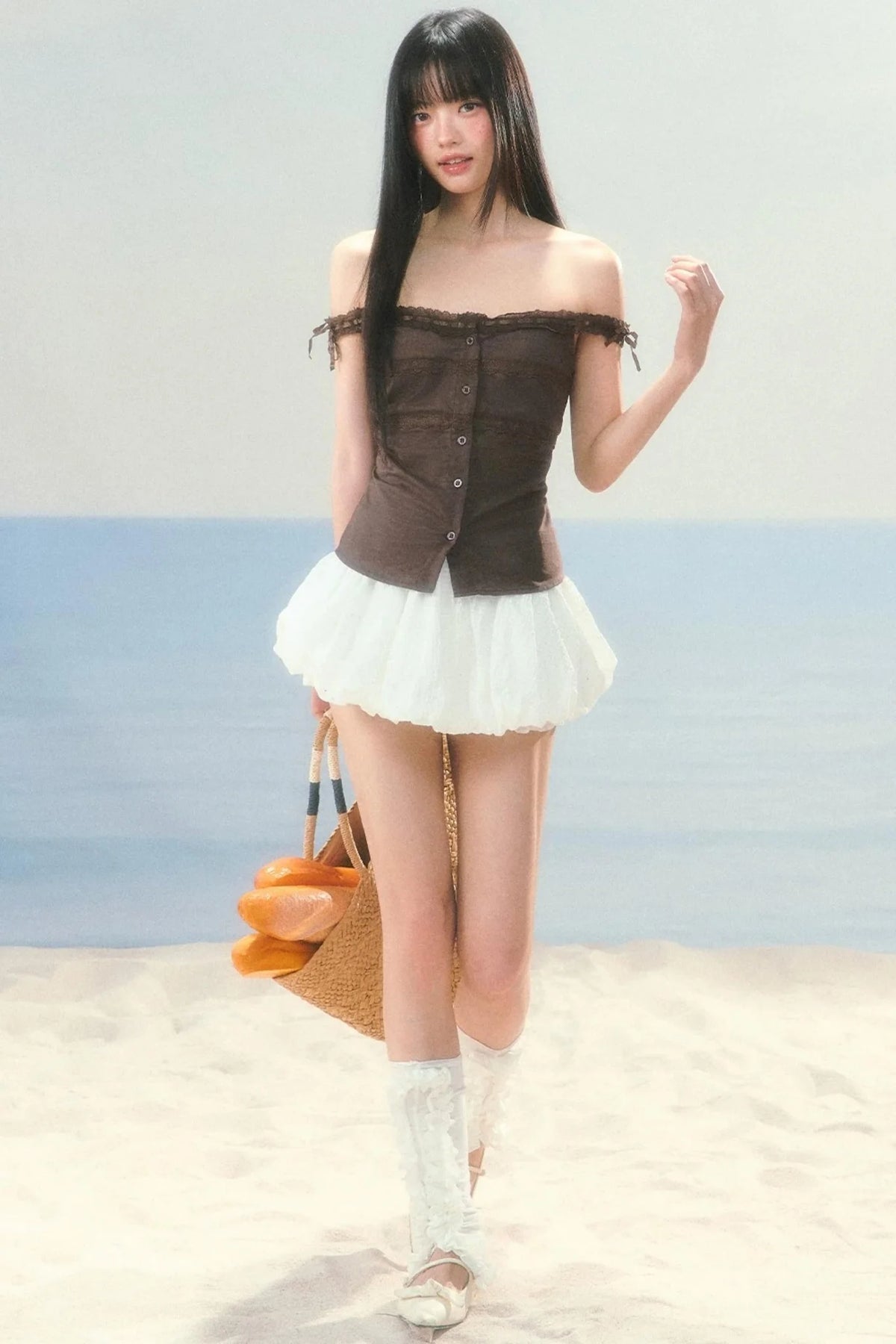 Slim-Fit Patchwork Tank Top Set-Up
