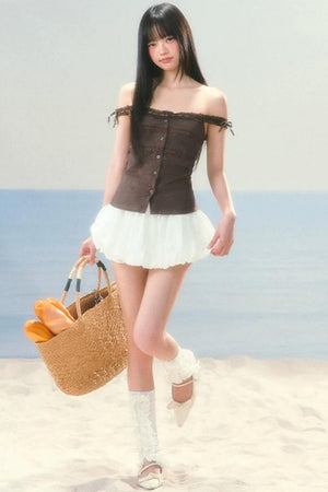 Slim-Fit Patchwork Tank Top Set-Up