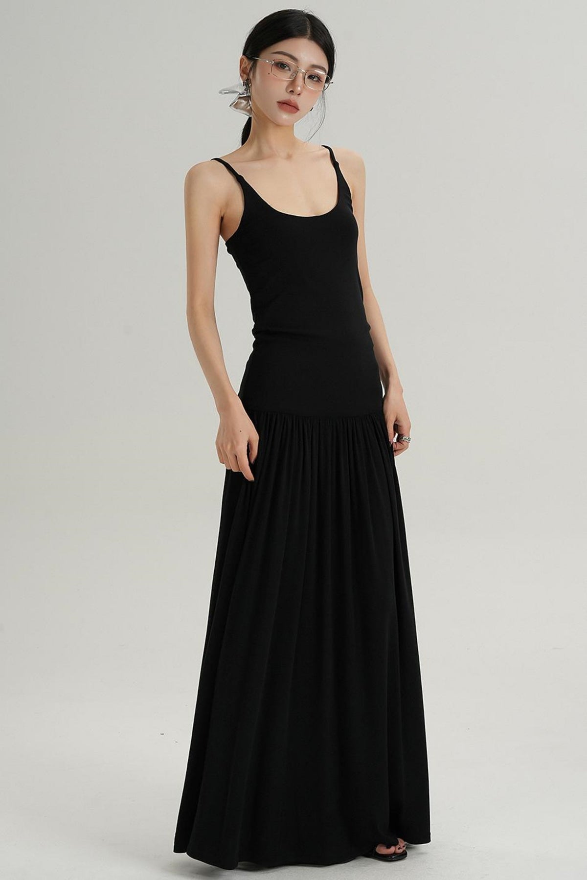 Slim Fit Suspender Dress
