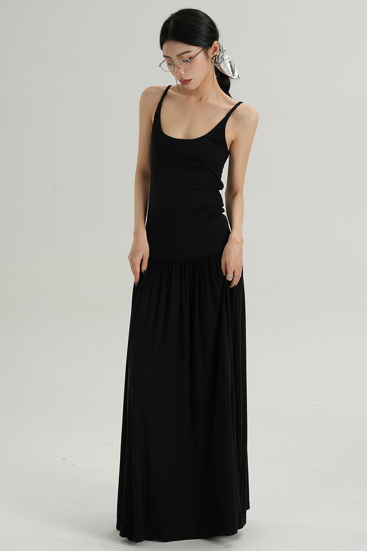 Slim Fit Suspender Dress