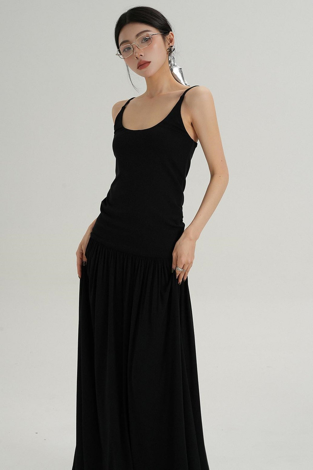 Slim Fit Suspender Dress