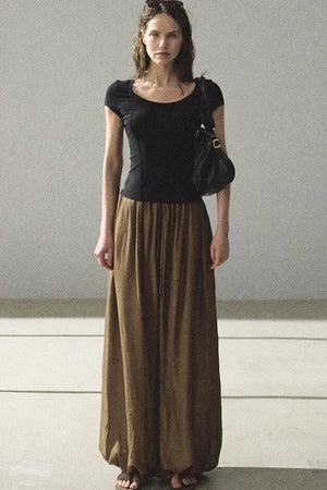 Slim-Fit U-Neck Lyocell Top