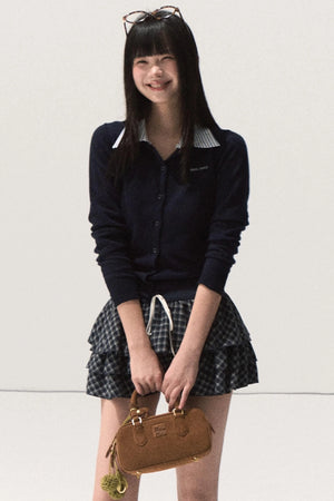 Slim Fit Wool Knit Top