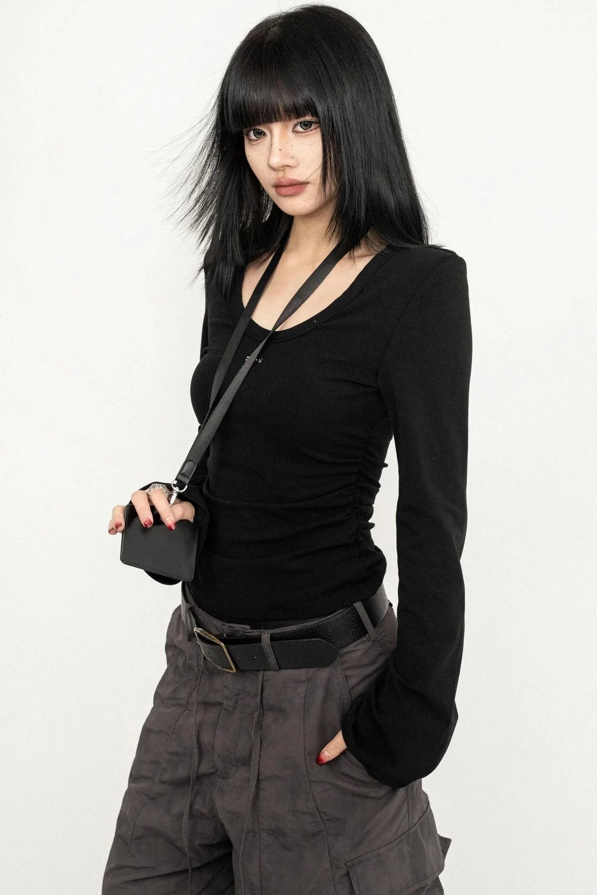 Slim Flare Sleeve Tee