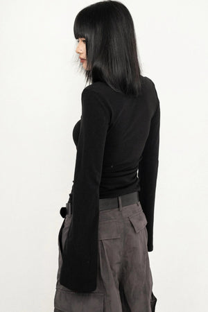 Slim Flare Sleeve Tee
