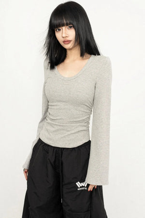 Slim Flare Sleeve Tee