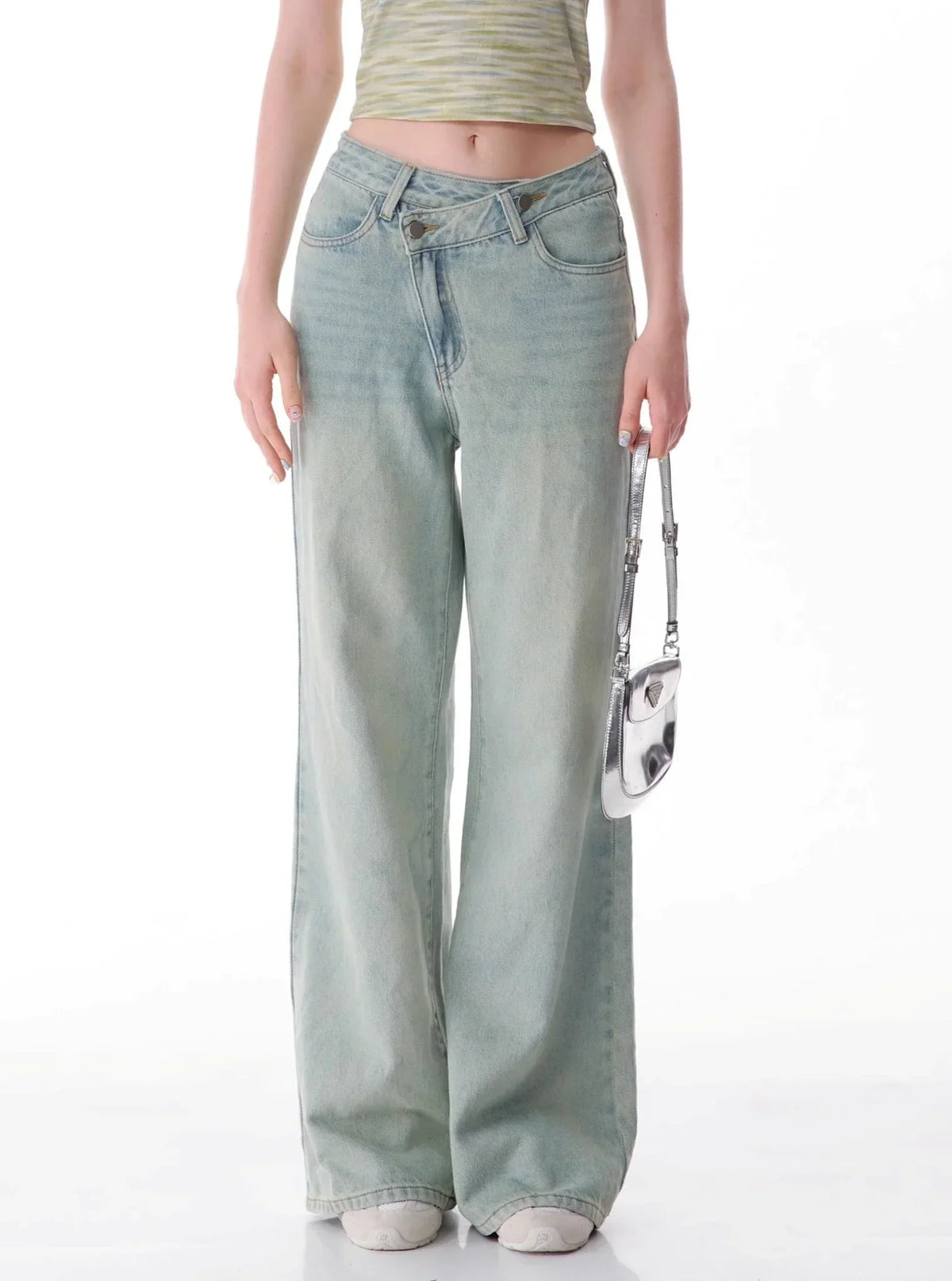Slim Flared Straight Leg Jeans Pants