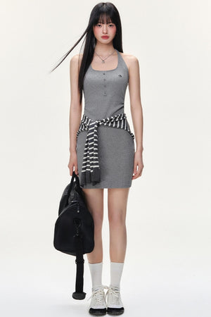 Slim Halter Sports Dress