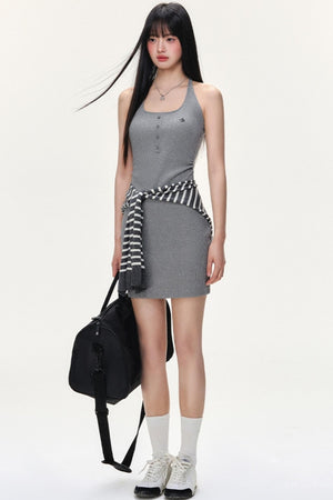 Slim Halter Sports Dress