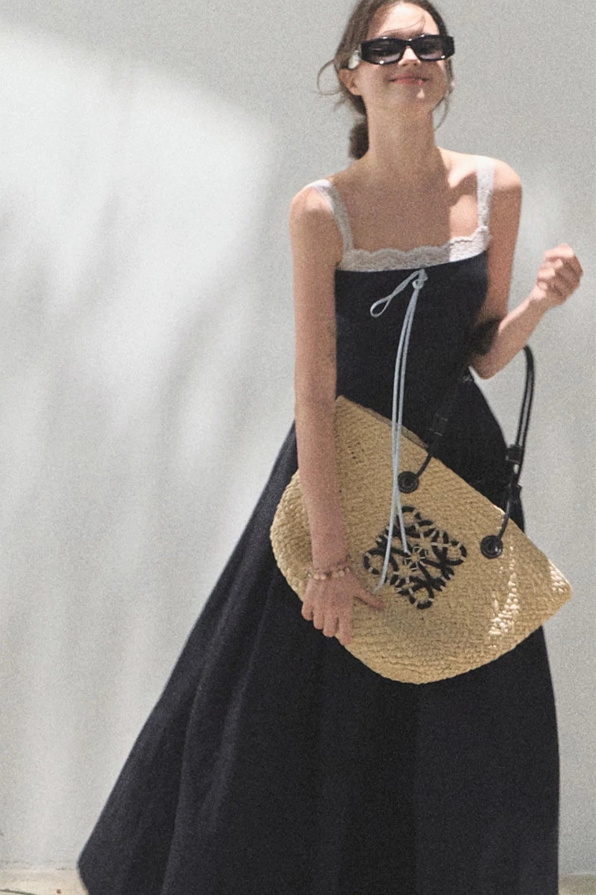 Slim Halter Tencel Hemp Dress