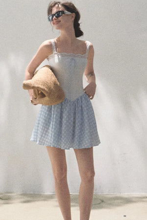 Slim Halter Tencel Hemp Dress