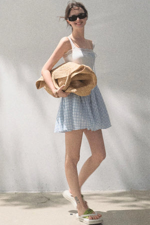 Slim Halter Tencel Hemp Dress