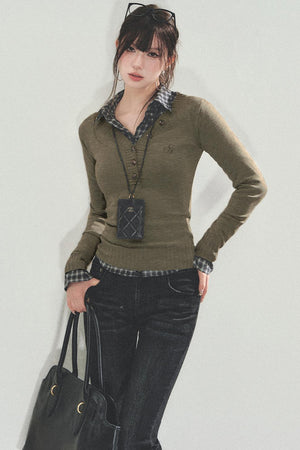 Slim Knitted Base Shirt