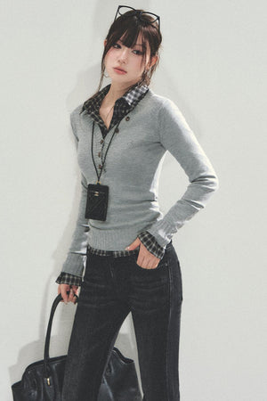 Slim Knitted Base Shirt
