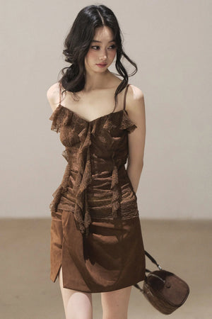 Slim Lace Tassel Vest