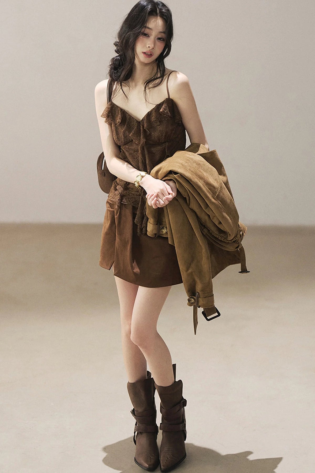 Slim Lace Tassel Vest