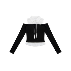 Slim Off-Shoulder Top Set-Up