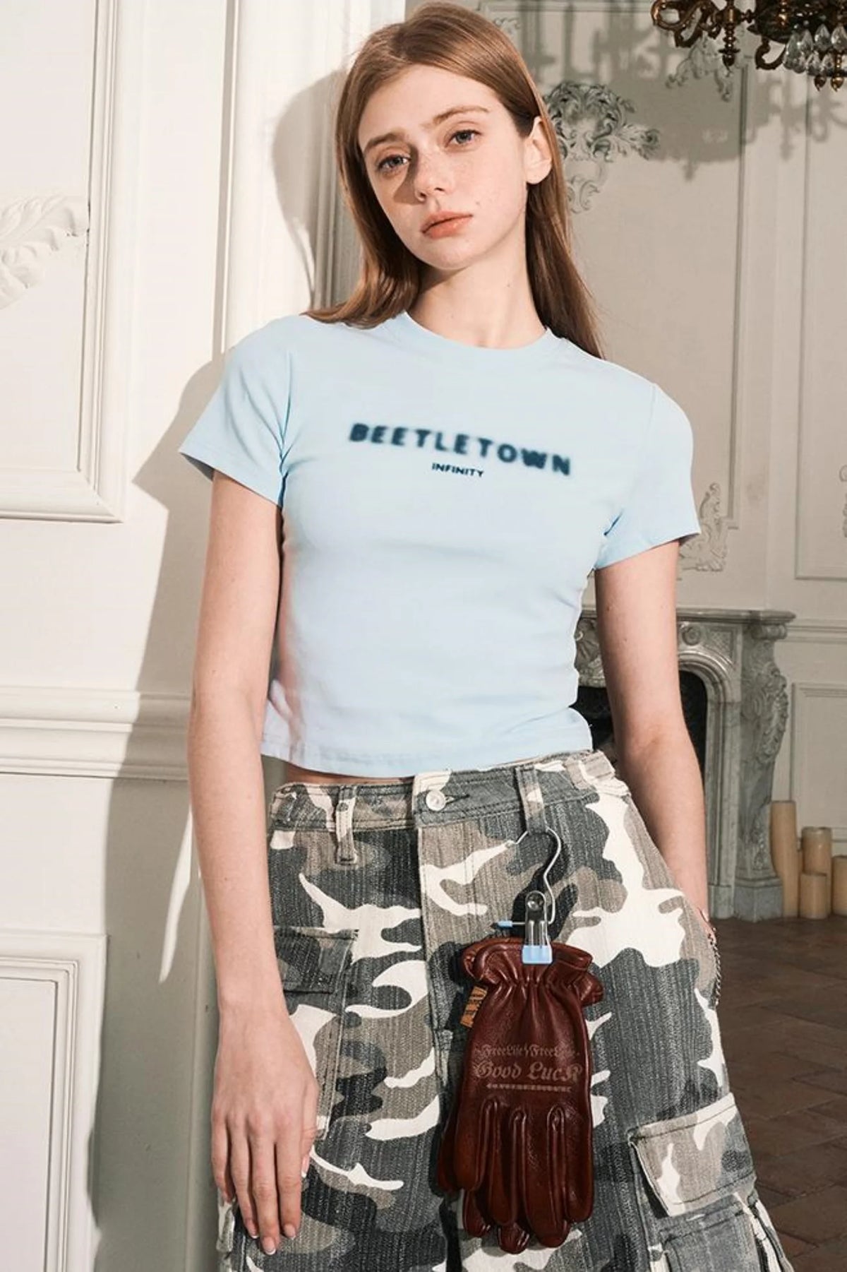 Slim Shoulder Short Sleeve T Shirt